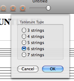 Selecting the number of strings